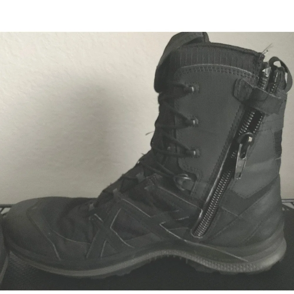 HAIX Black Eagle Athletic 2.0 T Tactical Side-Zip Boots Black Wide Men's 12